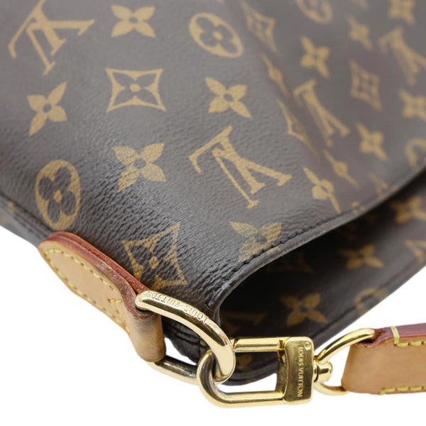 LOUIS VUITTON Melie Monogram Canvas Hobo Bag Brown