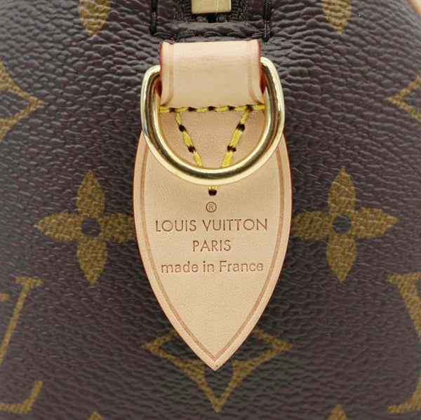 Louis Vuitton Speedy 20 Monogram Canvas Crossbody Bag Brown