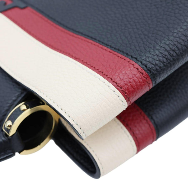 LOUIS VUITTON Capucines MM Taurillon Leather Satchel Bag Black