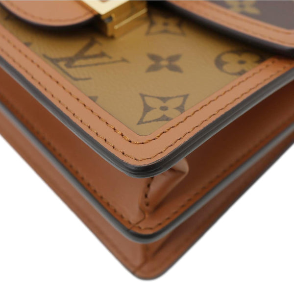 LOUIS VUITTON Dauphine Mini Monogram Reverse Canvas Shoulder Bag Brown