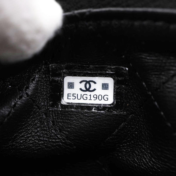 CHANEL Chain Around Mini Quilted Lambskin Leather Pouch Black