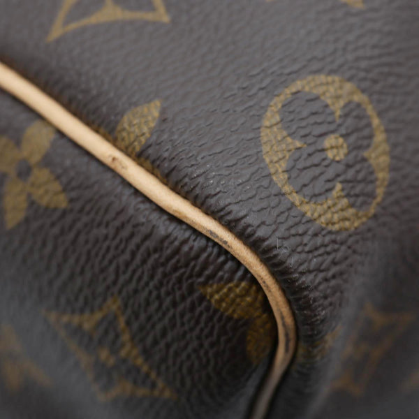 LOUIS VUITTON Keepall 50 Bandouliere Monogram Canvas Travel Bag Brown