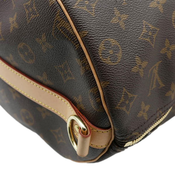LOUIS VUITTON Keepall 50 Bandouliere Monogram Canvas Travel Bag Brown