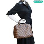 LOUIS VUITTON Speedy 30 Damier Ebene Satchel Bag Brown