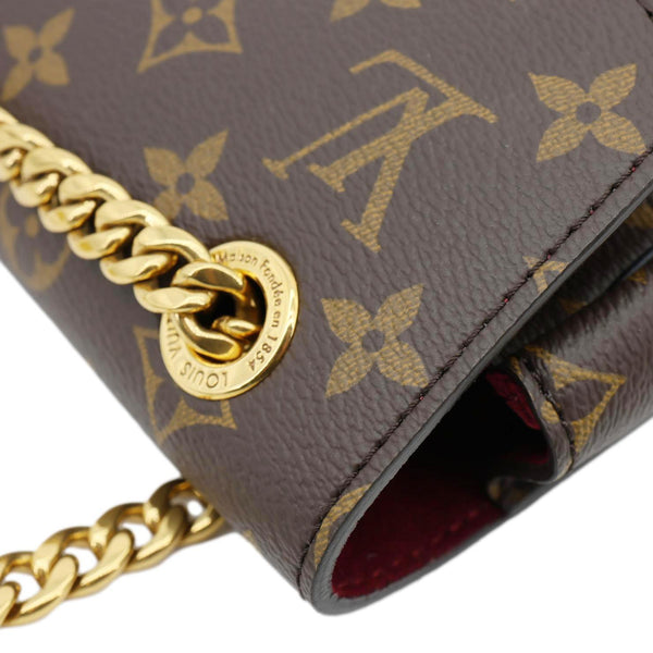 LOUIS VUITTON Passy NM Monogram Canvas Shoulder Bag Brown