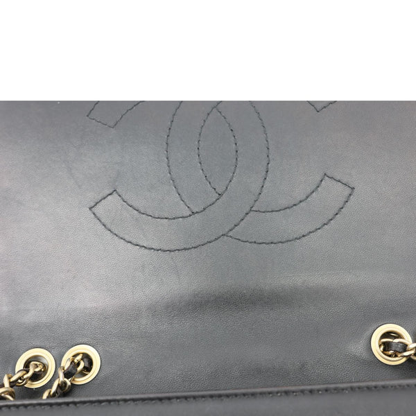 CHANEL Diamond Flap Quilted Leather Bag Crossbody Bag Black