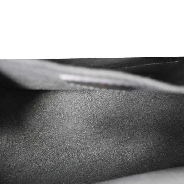 LOUIS VUITTON Alma BB Epi Leather Satchel Bag Black