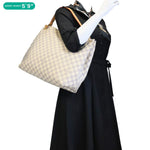 LOUIS VUITTON Graceful MM Damier Azur Hobo Bag Rose Ballerine