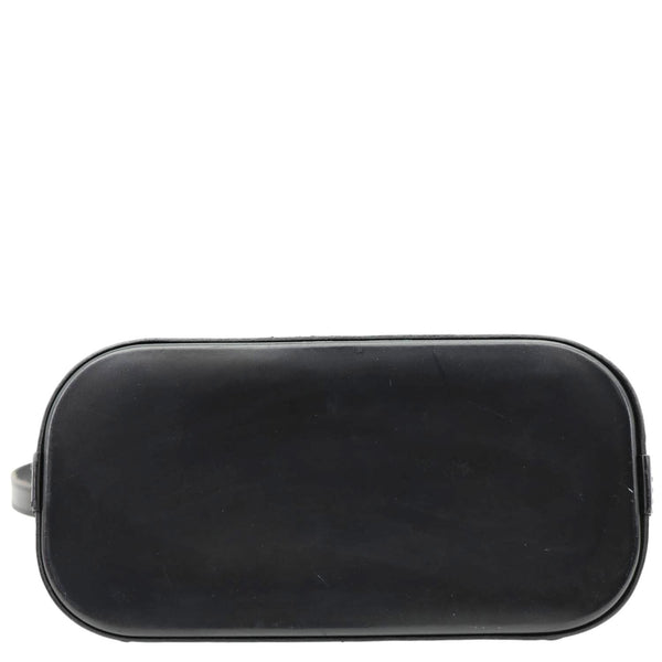 LOUIS VUITTON Alma BB Epi Leather Satchel Bag Black