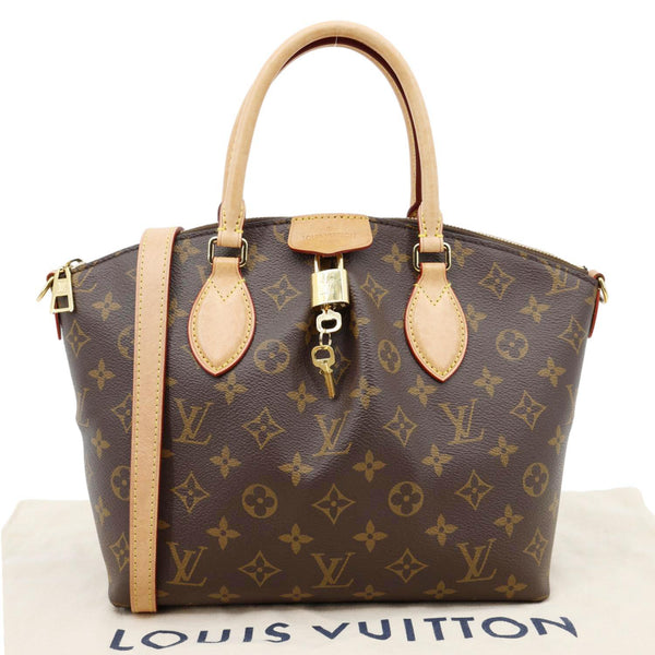 LOUIS VUITTON Boetie MM Monogram Canvas Zipped Tote Bag Brown