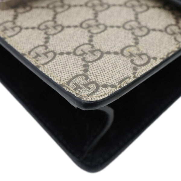 GUCCI Dionysus Mini GG Supreme Canvas Crossbody Bag Beige 421970