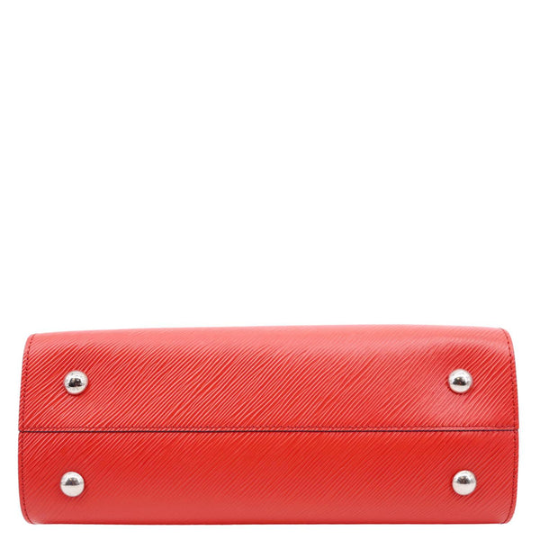 LOUIS VUITTON Twist Epi Leather Tote Bag Red