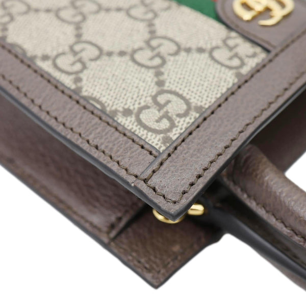 GUCCI Ophidia Mini Convertible GG Canvas Shoulder Bag Beige 772317