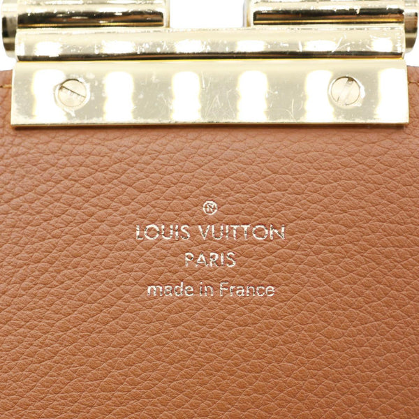 LOUIS VUITTON Olympe Monogram Canvas Satchel Bag Brown