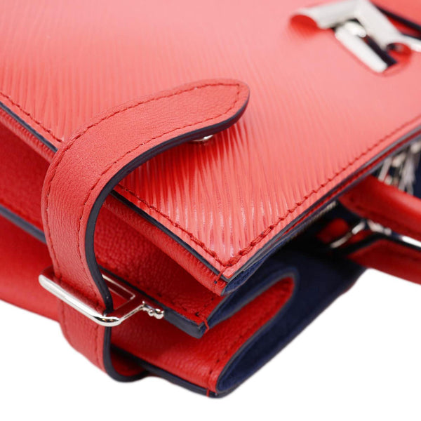 LOUIS VUITTON Twist Epi Leather Tote Bag Red