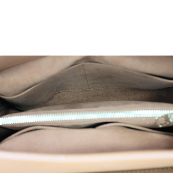 LOUIS VUITTON Olympe Monogram Canvas Satchel Bag Brown