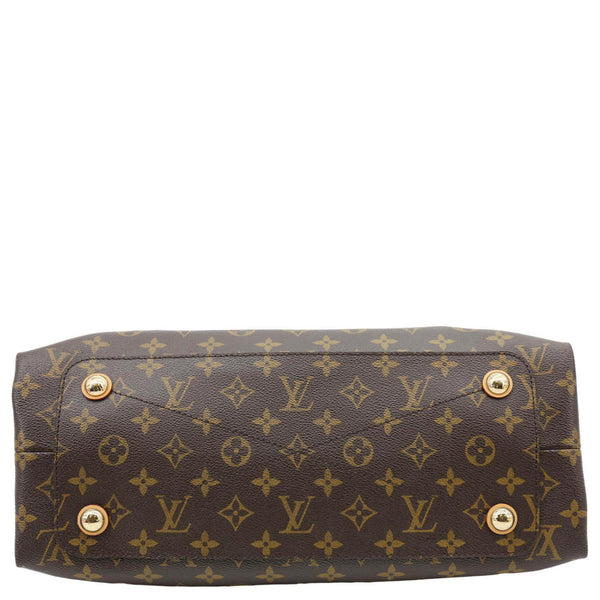LOUIS VUITTON Olympe Monogram Canvas Satchel Bag Brown
