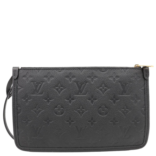 LOUIS VUITTON Empreinte Leather Wristlet Black