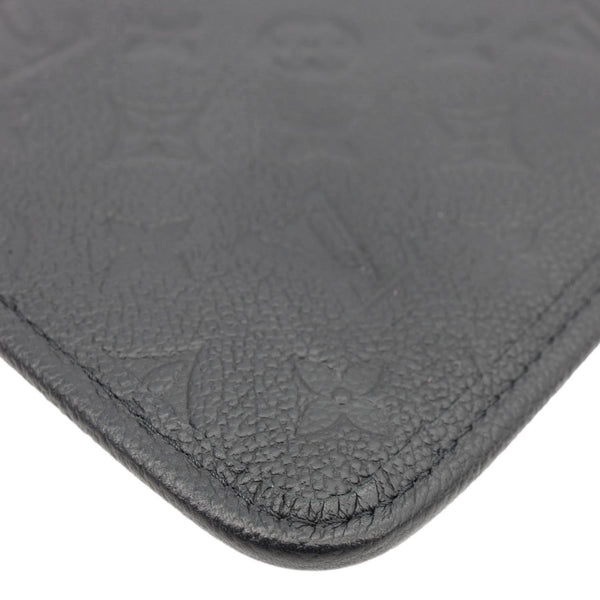 LOUIS VUITTON Empreinte Leather Wristlet Black