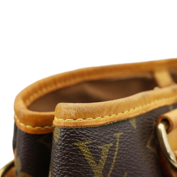 LOUIS VUITTON Batignolles Vertical Monogram Canvas Tote Bag Brown