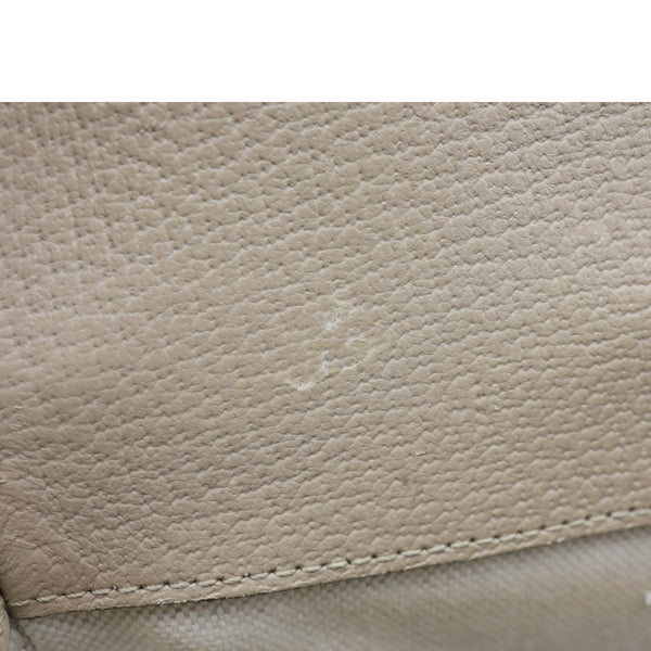 GUCCI Horsebit 1955 Flap Small GG Supreme Canvas Shoulder Bag Beige 658574