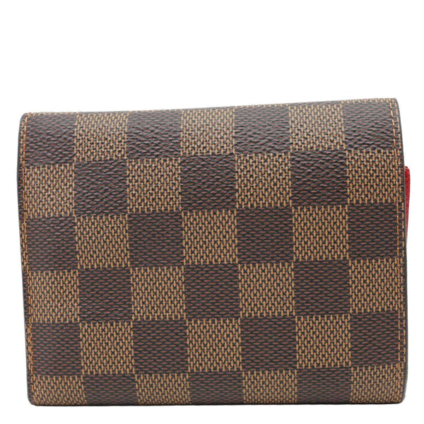 LOUIS VUITTON Victorine Damier Ebene Wallet Brown