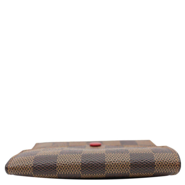 LOUIS VUITTON Victorine Damier Ebene Wallet Brown
