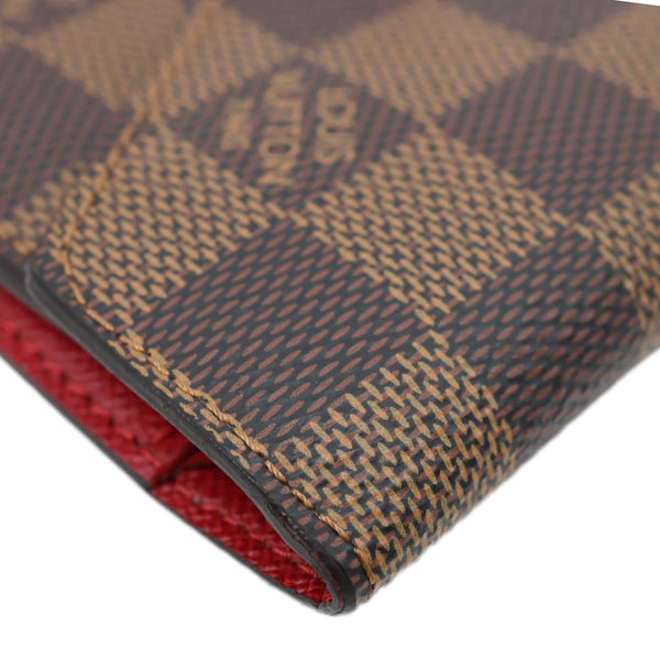LOUIS VUITTON Victorine Damier Ebene Wallet Brown