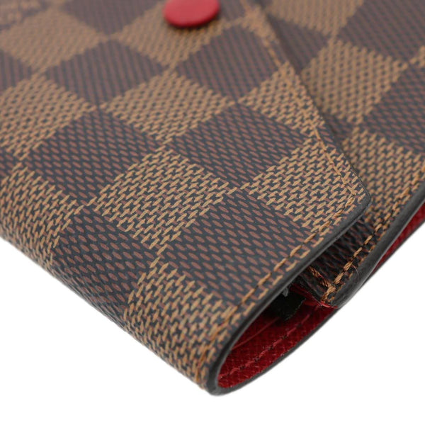 LOUIS VUITTON Victorine Damier Ebene Wallet Brown
