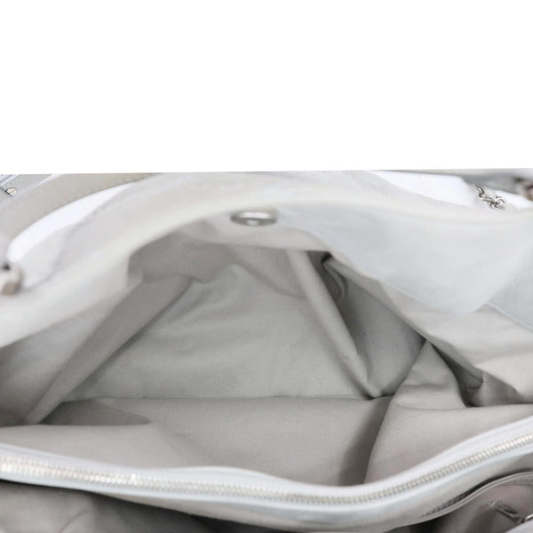 CHANEL CC Sea Hit Quilted Calfskin Leather Tote Bag Grey