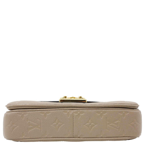 LOUIS VUITTON Marceau PM Monogram Empreinte Leather Shoulder Bag Beige