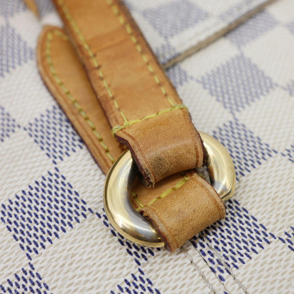 LOUIS VUITTON Totally MM Damier Azur Shoulder Bag White