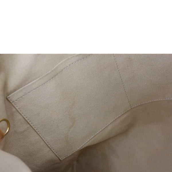 LOUIS VUITTON Totally MM Damier Azur Shoulder Bag White