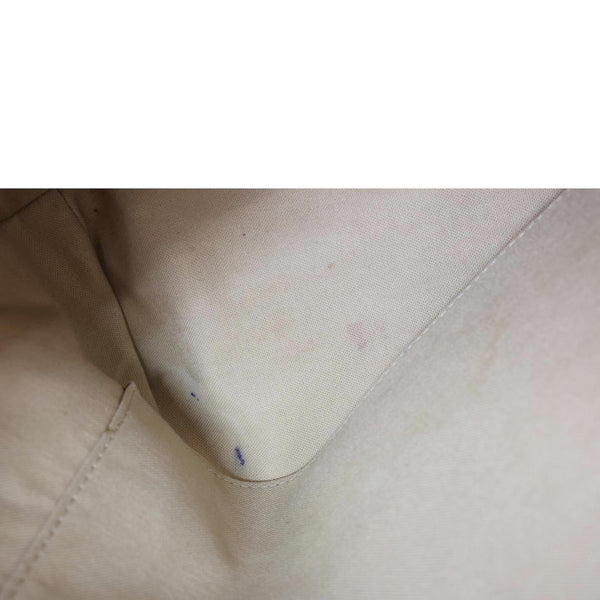 LOUIS VUITTON Totally MM Damier Azur Shoulder Bag White