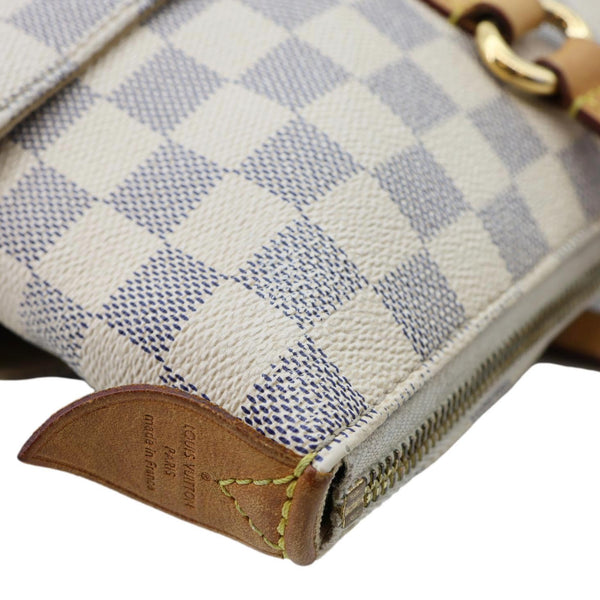 LOUIS VUITTON Totally MM Damier Azur Shoulder Bag White