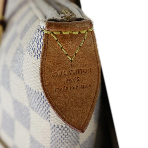 LOUIS VUITTON Totally MM Damier Azur Shoulder Bag White