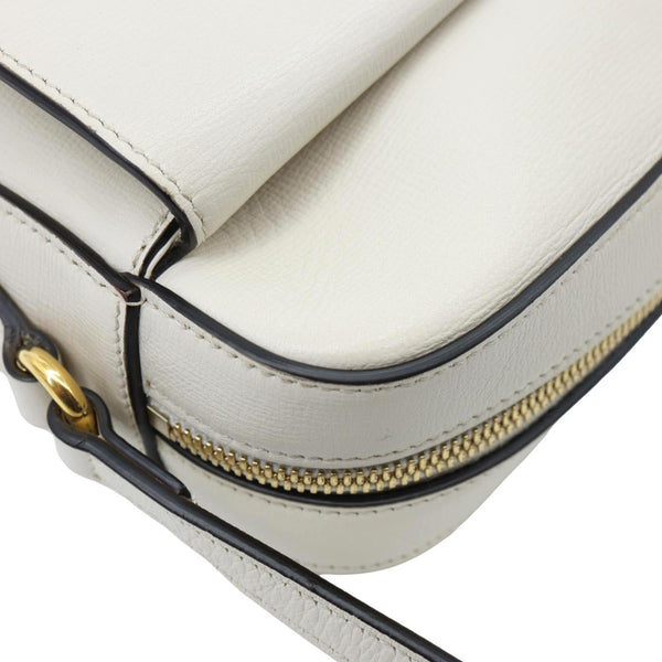 GUCCI Horsebit 1955 Small Leather Crossbody Bag Off White 645454