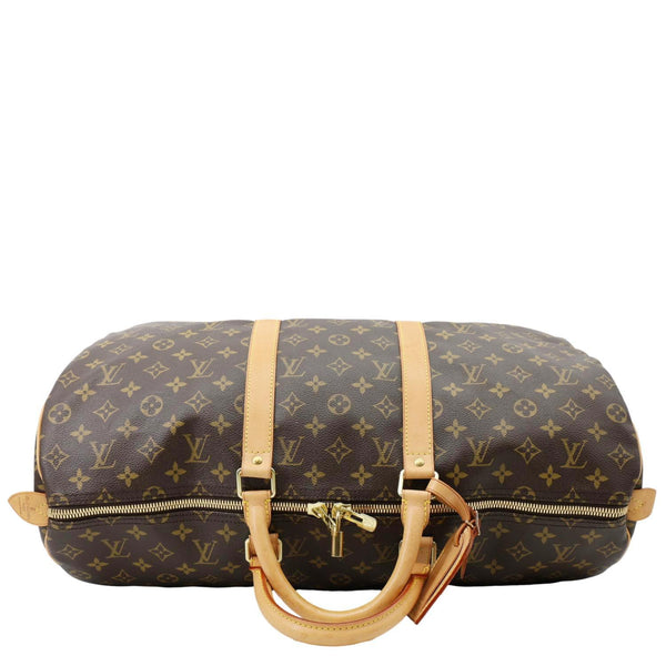 LOUIS VUITTON Keepall 50 Monogram Canvas Travel Bag Brown