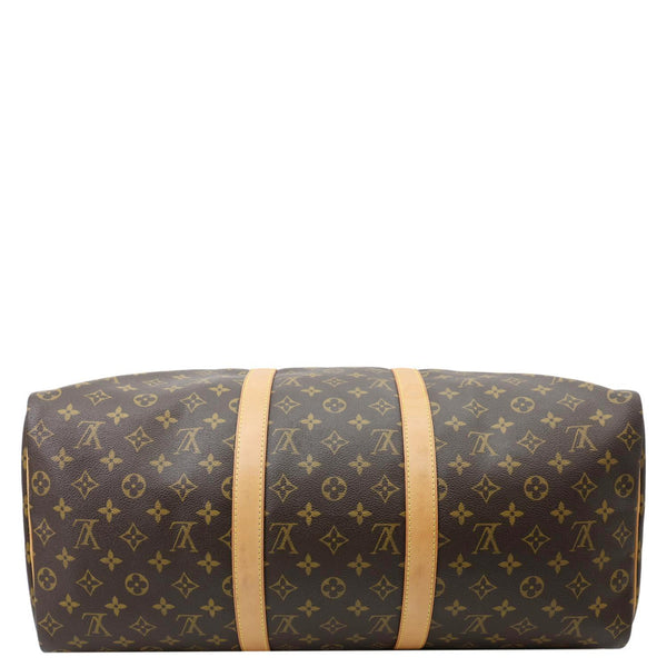 LOUIS VUITTON Keepall 50 Monogram Canvas Travel Bag Brown