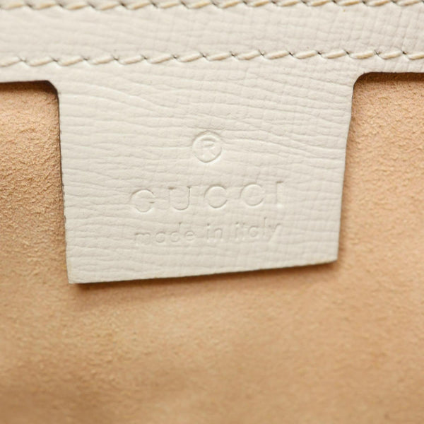 GUCCI Horsebit 1955 Small Leather Crossbody Bag Off White 645454