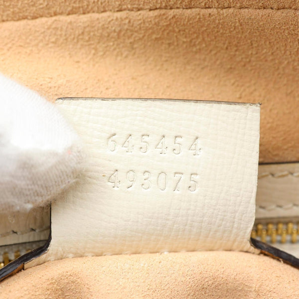 GUCCI Horsebit 1955 Small Leather Crossbody Bag Off White 645454