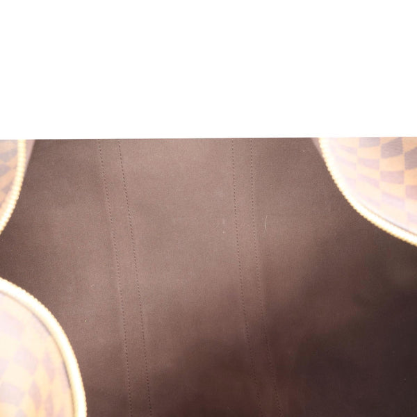 LOUIS VUITTON Keepall Bandouliere 55 Damier Ebene Travel Bag Brown