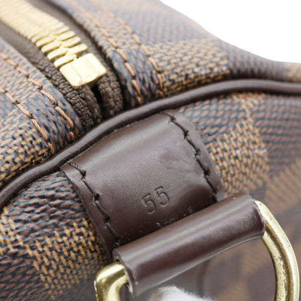 LOUIS VUITTON Keepall Bandouliere 55 Damier Ebene Travel Bag Brown