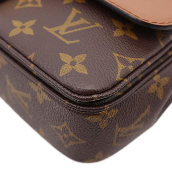 LOUIS VUITTON Marceau Monogram Canvas Chain Shoulder Bag Caramel