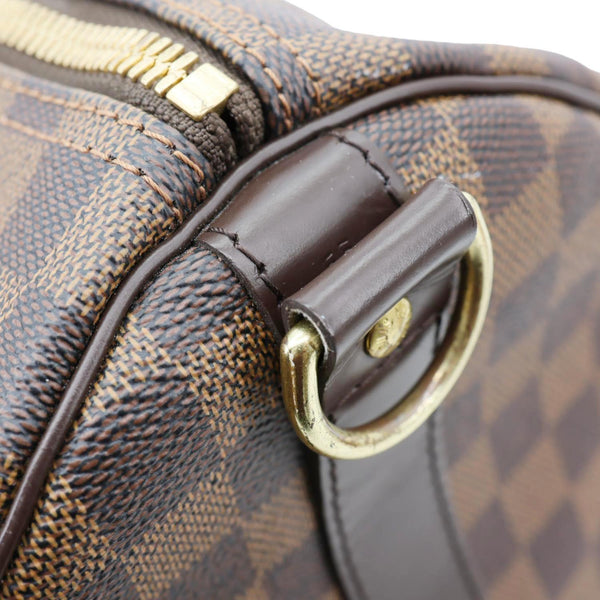 LOUIS VUITTON Keepall Bandouliere 55 Damier Ebene Travel Bag Brown