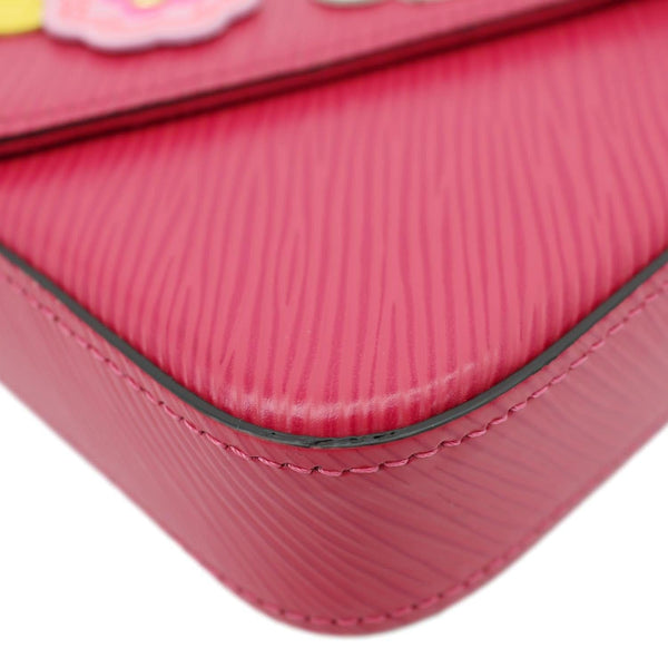 LOUIS VUITTON Felicie Pochette Easter Bunny Epi Leather Crossbody Bag Red