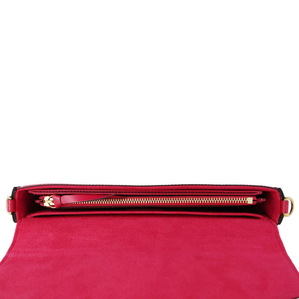 LOUIS VUITTON Felicie Pochette Easter Bunny Epi Leather Crossbody Bag Red