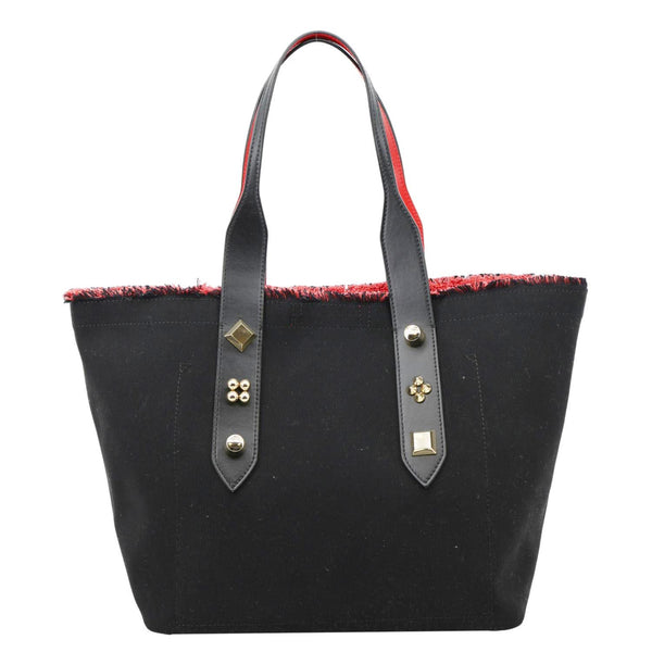 CHRISTIAN LOUBOUTIN Frangibus Starlight Canvas Tote Bag Black