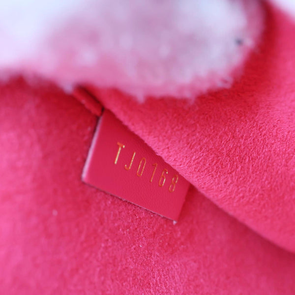 LOUIS VUITTON Felicie Pochette Easter Bunny Epi Leather Crossbody Bag Red