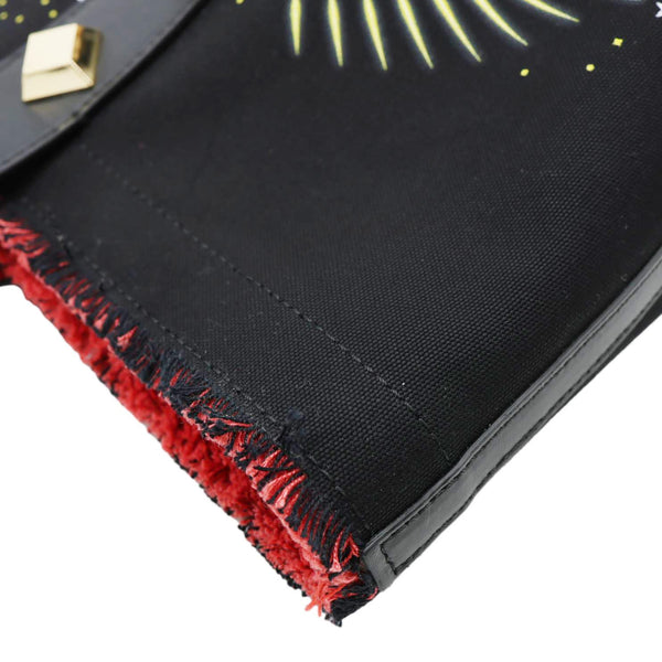 CHRISTIAN LOUBOUTIN Frangibus Starlight Canvas Tote Bag Black
